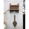 Image 1 : Vintage Clothes Ringer & Wood Bellows