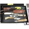 Image 1 : 4 Bone Handled Knives with Sheaths