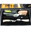 Image 1 : 3 Bone Handled Knives with Sheaths