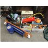 Image 1 : 4 Piece Lot of Assorted Tools and a Balance Board
