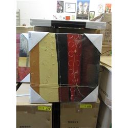 4 Cases of 6 New 40cm x 40cm Canvas Wall Art
