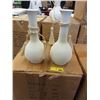 Image 1 : 2 Cases of 9 New 12" Cream Vases
