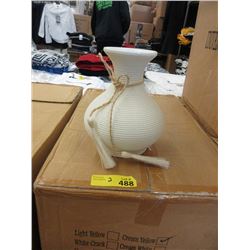 2 Cases of 12 New 18" Cream Vases