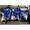 Image 1 : 6 New Colour Shifting Shimmer Pillows -Blue/Silver