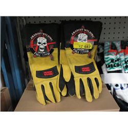 12 Pairs of New Women's Welding Gloves - Size M