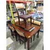 Image 1 : Table with Leaf and 6 Chairs