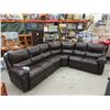 Image 1 : 6 Seat Curved Sectional Sofa - Power reclining