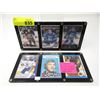 Image 1 : 5 Hockey Rookie Cards in Holders