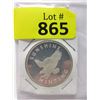 Image 1 : 1 Oz. .999 Fine Silver "Flying Eagle" Round