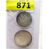 Image 1 : 1964 Canadian Silver Dollar & 1961 50¢