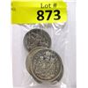 Image 1 : Seven 1960s Canadian 80% Silver Half Dollar Coins