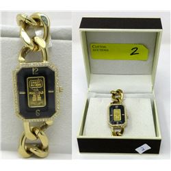 Ladies .999 Gold Bar Credit Suisse Watch