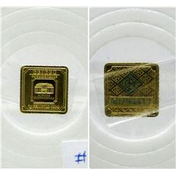 Rare 1 Gram Geiger Edelmetalle .999 Fine Gold Bar