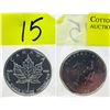 Image 1 : 1 Oz 2010 Canada Maple Leaf .9999 Fine Silver Coin