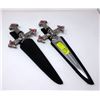 Image 1 : 2 New 16" Skull and Crossbones Daggers