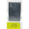 Image 1 : Hand Poured 1 Pound .999 Zinc Bullion Bar