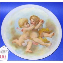 Satin Glass French Art Plate