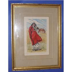 Indian Woman Painting