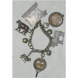 Antq Charm Bracelet Sterling