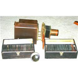 Magic Lantern Projector & Slides
