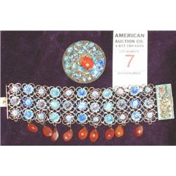 Enamel Sterling Bracelet