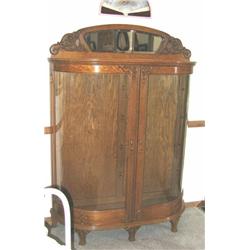 Rare Oak China Cabinet