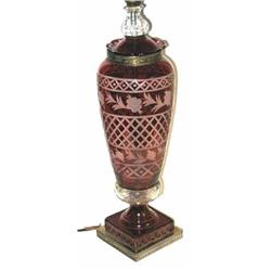 Cranberry Table Lamp