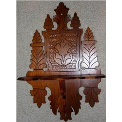 Walnut Clock Shelf