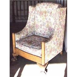 Wing Back Chair Paw Feet