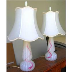 Italian Case Glass Lamps