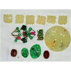 Assorted Old Jade Jewelry