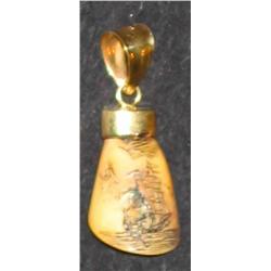 Scrimshaw Sailing ship