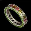 Image 1 : Natural Multi Color Tourmaline Ring