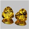 Image 1 : Natural AAA Golden Yellow Citrine Hearts  Pair - FL