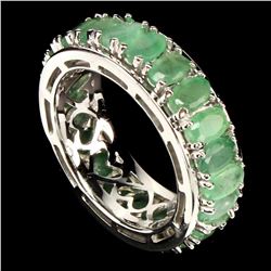 Natural Untreated Colombian Emerald Ring