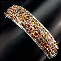 Natural Multi Color Sapphire 261.33 Carats Bangle