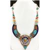 Image 1 : Tibet Natural Stone Tribal Queen Royal Necklace