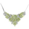 Image 1 : NATURAL APPLE GREEN PERIDOT  Necklace