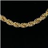 Image 2 : IMPRESSIVE 14 KT GOLD PLATED ROPE CHAIN NECKLACE
