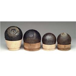 LOT OF FOUR CANNONBALLS