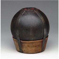 EUROPEAN 14-POUNDER BORMANN FUSED CANNONBALL ON o
