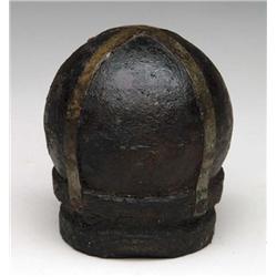 CS 6-POUNDER SOLID SHOT ON orig WOODEN SABOT