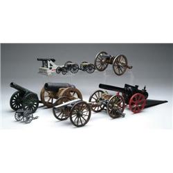 LOT OF 11 MINIATURE CANNONS