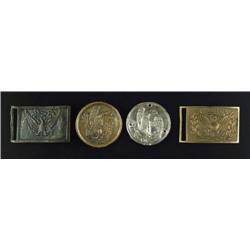 LOT OF 4 CIVIL WAR ACCOUTREMENT PLATES