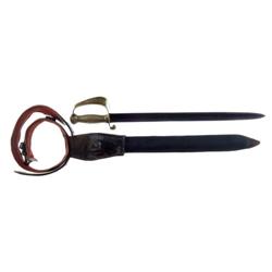 NAVAL CUTLASS WITH SCABBARD, FROG, AND BELT