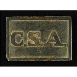 CONFEDERATE "C.S.A." ENLISTED MAN'S WAIST BELT PL