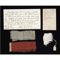 FRAGMENTS OF CIVIL WAR FLAGS