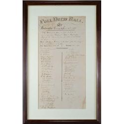 WONDERFUL HISTORIC HAND PENNED BROADSIDE ANNOUNCI