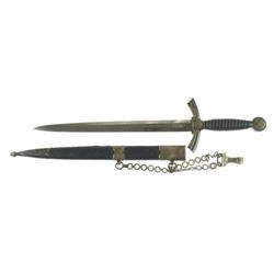 FIRST MODEL LUFTWAFFE DAGGER WITH SCABBARD AND CHAIN
