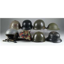 LOT OF 16 MISCELLANEOUS HELMETS